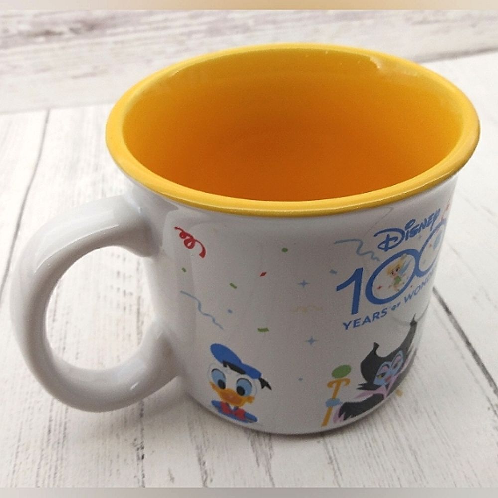 Disney 100 Years Celebration Coffee Tea Mug Cup Mickey Mouse Donald Duck New - Picture 3 of 11
